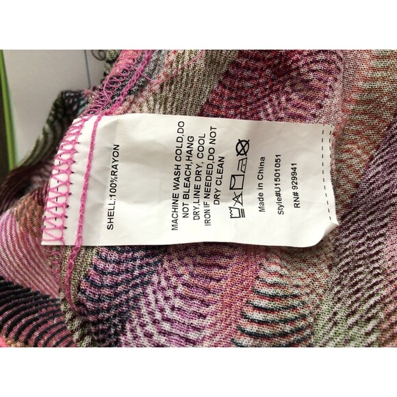 WEEKEND SUZANNE BETRO WOMENS BLOUSE TUNIC SIZE XL MULTICOLOR wg - Picture 8 of 8